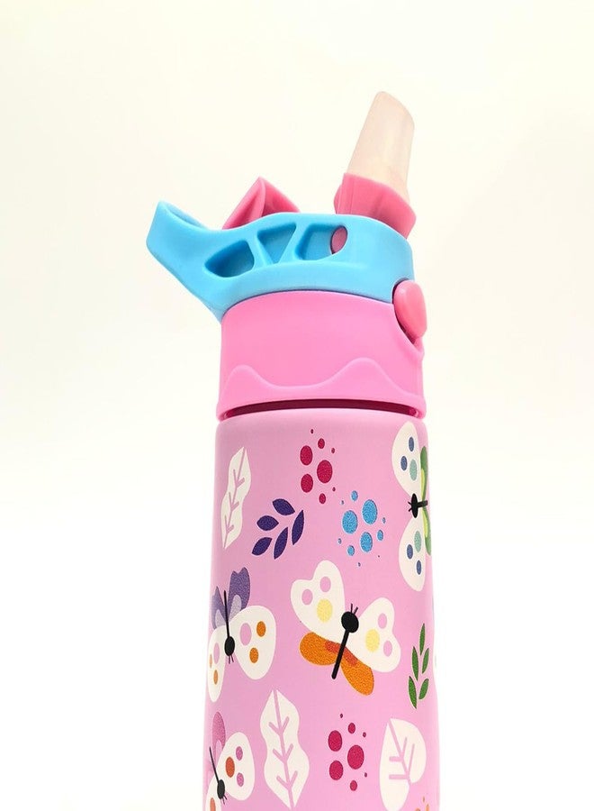 سبيديكس زجاجة ماء للأطفال من الفولاذ المقاوم للصدأ المعزولة من Speedex Insta، زجاجة شرب ساخنة وباردة معزولة بتفريغ الهواء للأولاد والبنات | تصميم مانع للتسرب وخالٍ من مادة BPA، سعة 330 مل (INSTA-PRINTED-IN3303) - Image 3